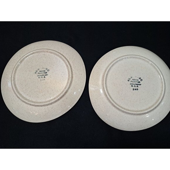 Red Wing Tampico Watermelon Mid Century Vintage Salad Plates Set Of 2 - Picture 2 of 3